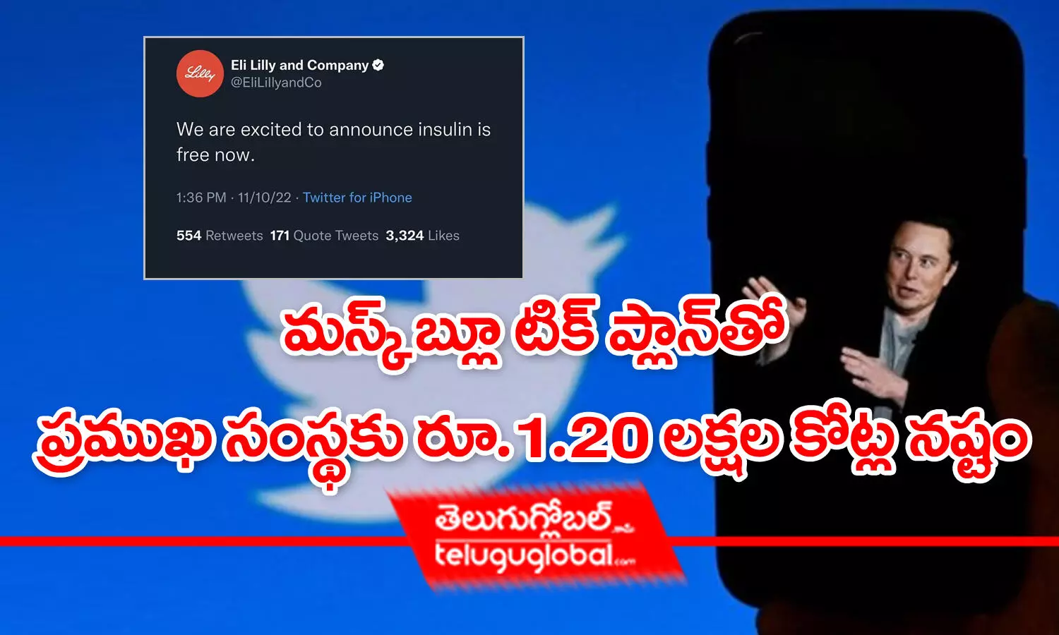 మస్క్ బ్లూ టిక్ ప్లాన్‌తో ప్రముఖ సంస్థకు రూ.1.20 లక్షల కోట్ల నష్టం