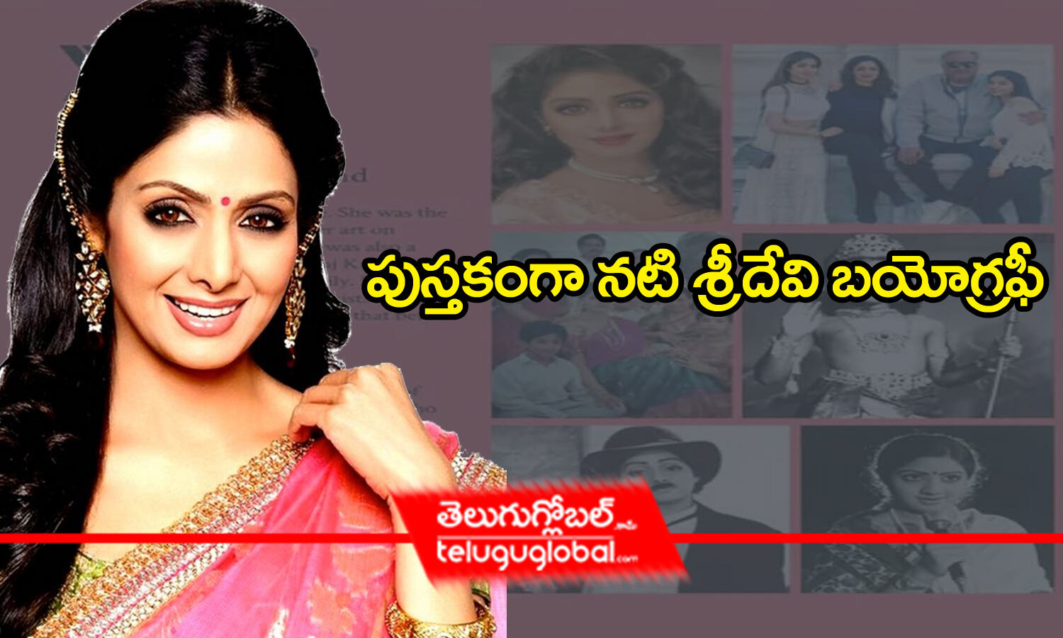 sridevi biography in english