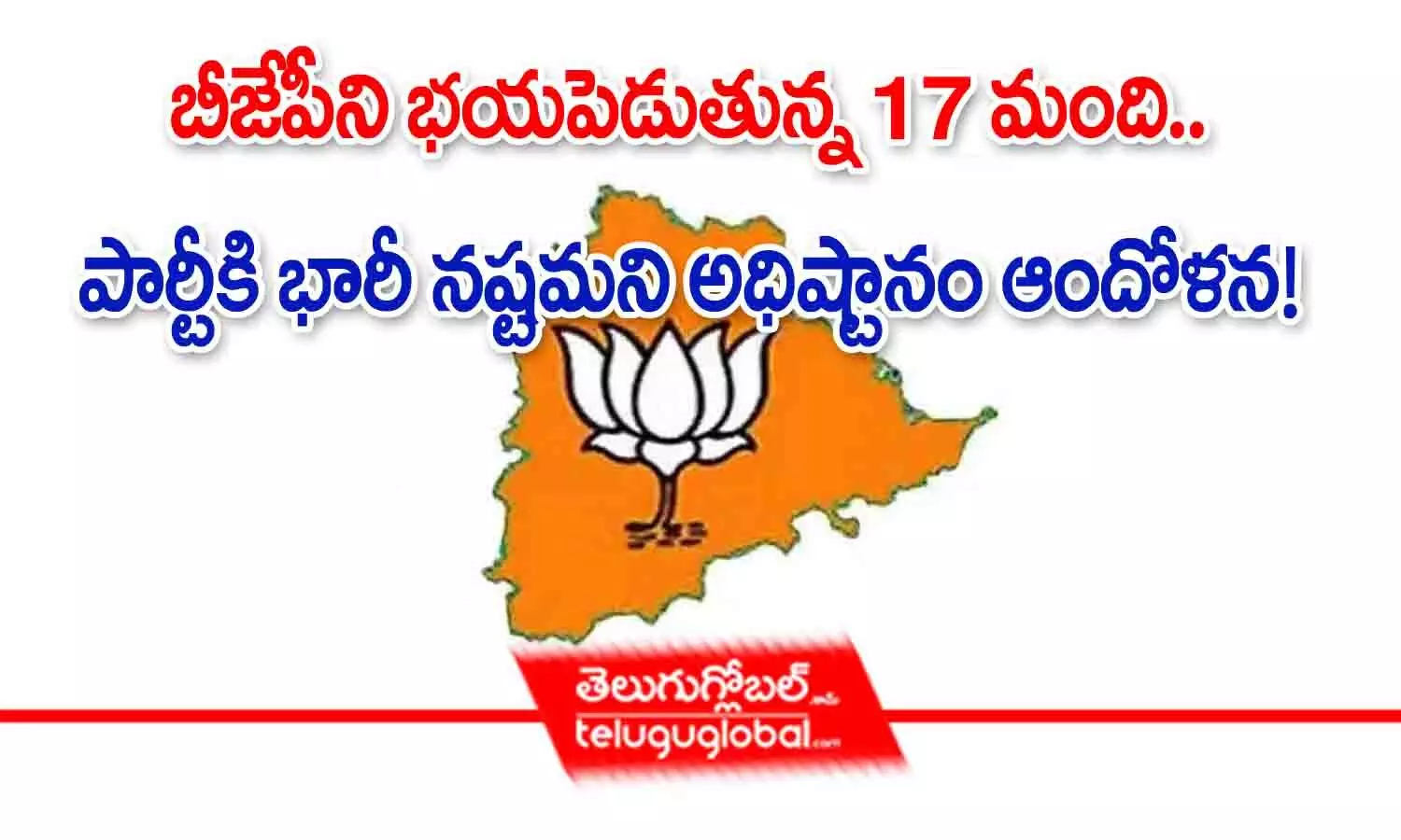 బీజేపీని భయపెడుతున్న 17 మంది.. పార్టీకి భారీ నష్టమని అధిష్టానం ఆందోళన!