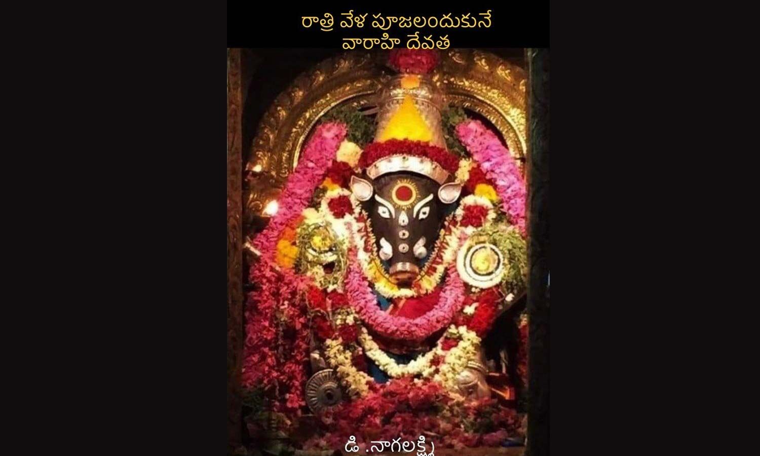 రాత్రివేళల్లో పూజలందుకునే...వారాహి దేవత Varahi Navaratri 2023 Varahi