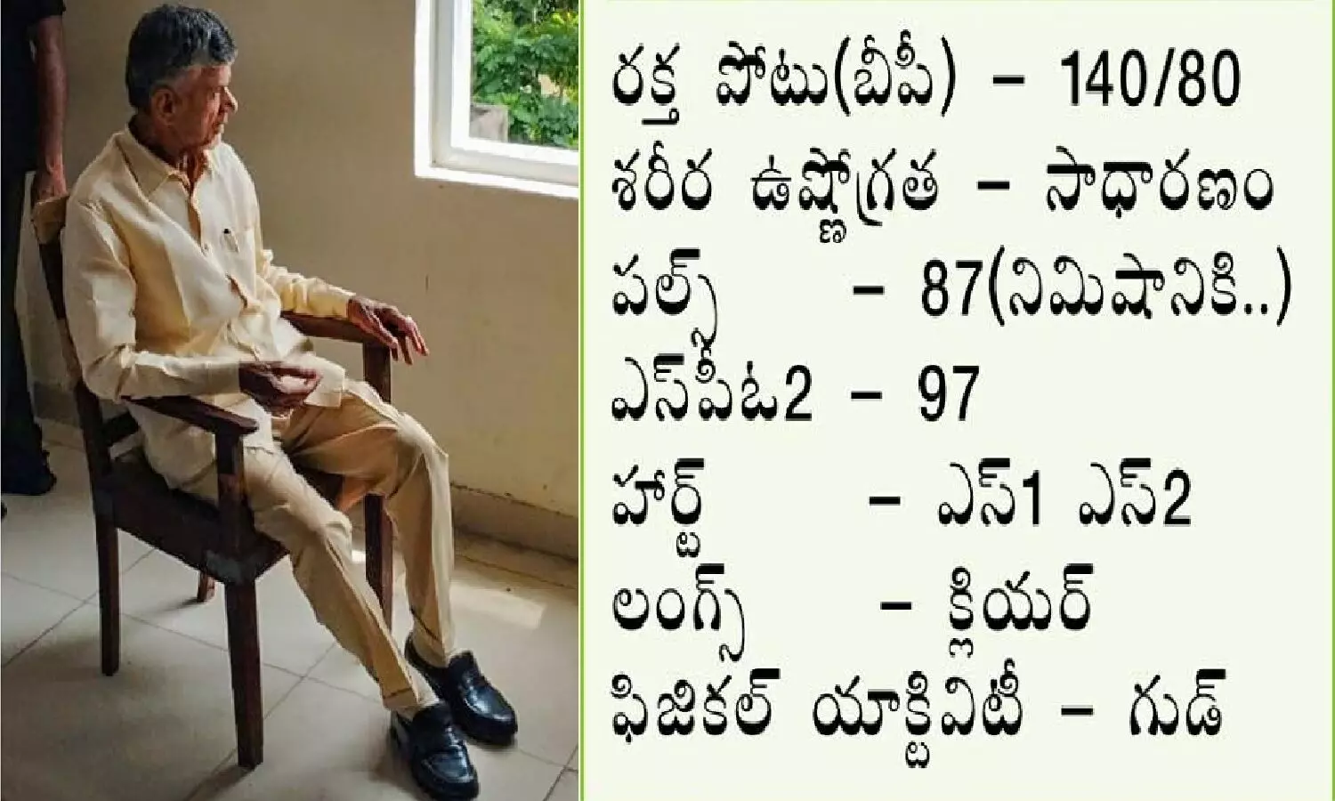 హెల్త్ బులిటెన్ గుడ్.. మరి చంద్రబాబు సమస్య ఏంటి..?