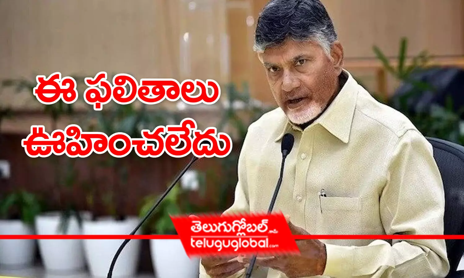 ఈ ఫలితాలు ఊహించలేదు - చంద్రబాబు