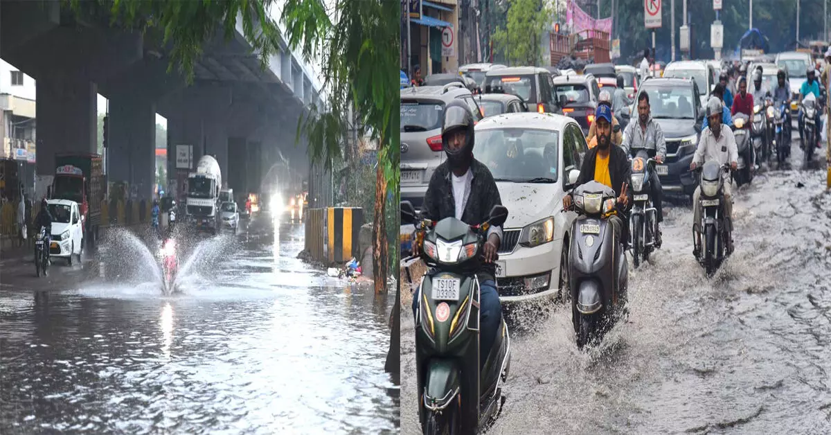 హైదరాబాద్‌లో దంచి కొట్టిన వర్షం..భారీగా ట్రాఫిక్ జామ్