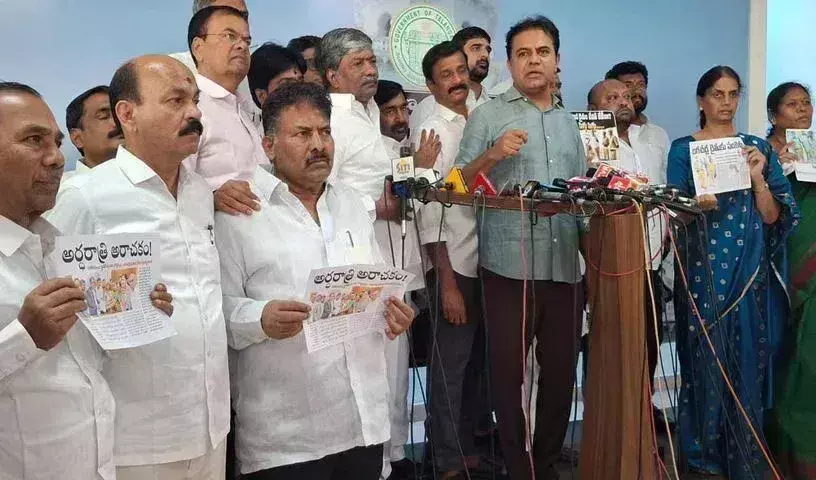 దుర్మార్గమైన రాష్ట్ర వైఖరిని ప్రజలు గమనిస్తున్నారు :కేటీఆర్