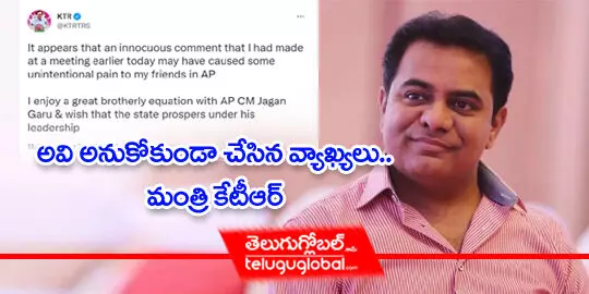 అవి అనుకోకుండా చేసిన వ్యాఖ్యలు : మంత్రి కేటీఆర్