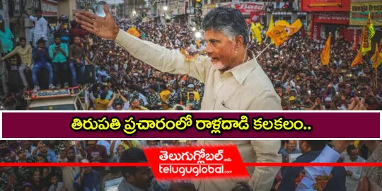 తిరుపతి ప్రచారంలో రాళ్లదాడి కలకలం..