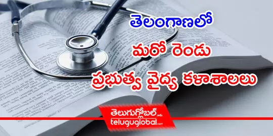 తెలంగాణలో మరో రెండు ప్రభుత్వ వైద్య కళాశాలలు