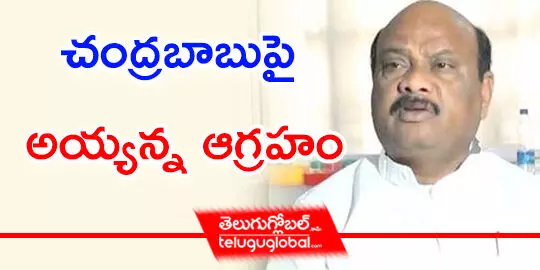 చంద్రబాబుపై అయ్యన్న ఆగ్రహం