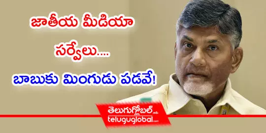 జాతీయ మీడియా సర్వేలు.... బాబుకు మింగుడు పడవే!