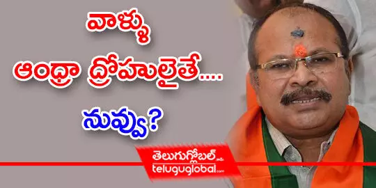 వాళ్ళు ఆంధ్రా ద్రోహులైతే.... నువ్వు?