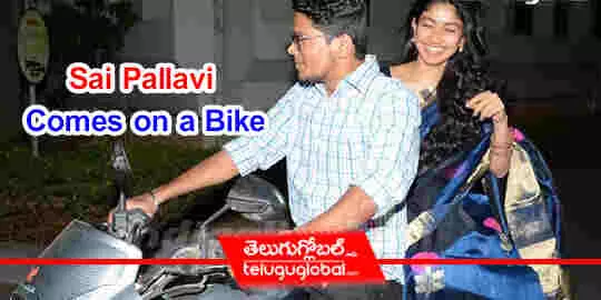 Sai Pallavi Comes on a Bike