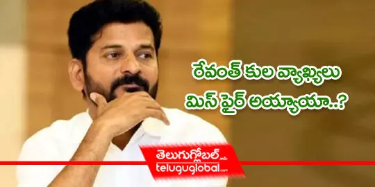 రేవంత్ రెడ్డి కుల వ్యాఖ్యలు మిస్‌ ఫైర్ అయ్యాయా?