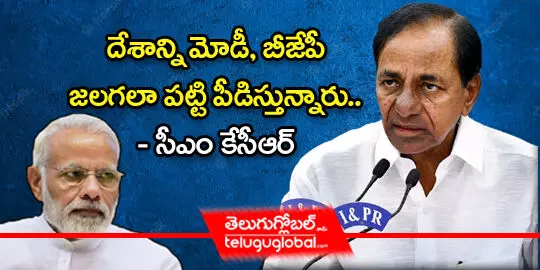 దేశాన్ని మోడీ, బీజేపీ జలగలా పట్టి పీడిస్తున్నారు: సీఎం కేసీఆర్