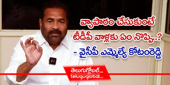 వ్యాపారం చేసుకుంటే టీడీపీ వాళ్లకు ఏం నొప్పి? : వైసీపీ ఎమ్మెల్యే కోటంరెడ్డి