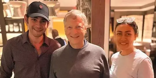 Mahesh Babu And Namrata Shirodkar Meet Bill Gates