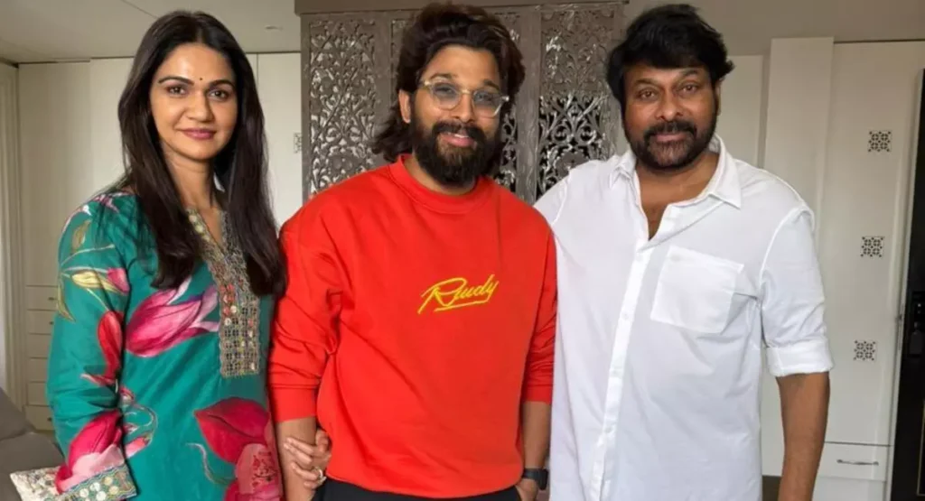 చిరంజీవిని కలిసిన అల్లు అర్జున్