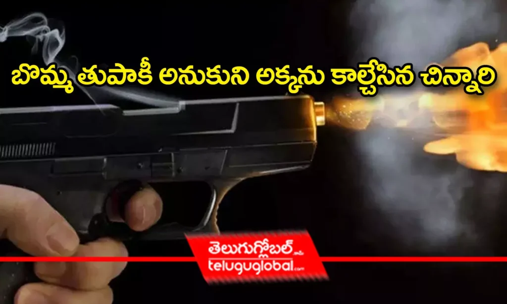 బొమ్మ తుపాకీ అనుకుని అక్కను కాల్చేసిన చిన్నారి